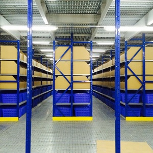 מדפי ביניים תעשייתיים בהתאמה אישית, בעלי תקן CE/ISO9001, גימור צבוע באבקה, קיבולת אחסון גדולה - Product Image 6