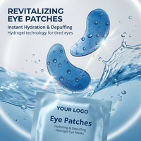 Masques Hydrogel Véganes pour les Yeux à Marque Blanche avec Peptides et Acide Hyaluronique – Hydratants et Anti-Poches – Patchs Sous les Yeux – Logo Personnalisé Disponible