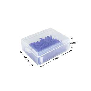 VIMEL-Cales dentaires jetables en plastique avec trou de couleur, instrument de classe I pour la <span class=keywords><strong>restauration</strong></span> dentaire interdentaire, 100 pièces - Product Image 6