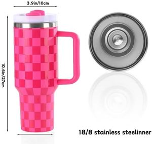 Prix d'usine, vente en gros, tasse de voyage en métal sous vide personnalisée avec logo, tasse de voyage en acier inoxydable, gobelet isotherme, gobelets de 40 oz avec poignée - Product Image 6