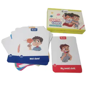 Cheapest custom flash cards learning card trade playing puzzle game cards printing