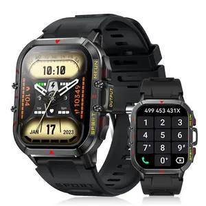 Nouvelle montre intelligente de sport T21 1.96 pouces Bt Call Ip67 étanche App Control Fitness Tracker