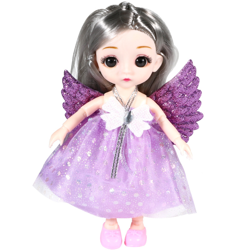 16 см высотой красивая кукла с подсветкой подарок девочке кукла на день рождения с крылом милая девочка сияющая кукла игрушка