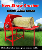 Broyeur de foin carré motorisé Hongfu, broyeur de balles de foin, broyeur de balles d'alfalfa et de paille de maïs, équipement agricole haute efficacité 75 kg