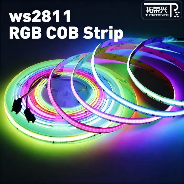 High Density RGB COB LED Strip WS2811 Programmable 720 LEDs Flexible LED Tape for Home Decoration Ambient Lighting