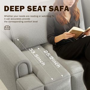 โซฟาปรับนอนทรง L, โซฟาปรับขนาดพื้น<span class=keywords><strong>ที่</strong></span>ขนาดเล็กดึงออก<span class=keywords><strong>ได้</strong></span>โซฟาพร้อม<span class=keywords><strong>ที่</strong></span>เก็บผ้าลินินรูปทรงตัว L เบาะนั่งลึก - Product Image 5