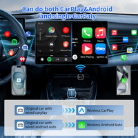 Adaptador Inalámbrico CarPlay USB Tipo C Portátil para Android Auto, iPhone, iOS, Convertidor Automático, Dongle, Plug and Play, Conversión con Cable