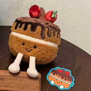 Precio de fábrica: Peluche de pastel de chocolate Glacy, adorable juguete de peluche de postre, mascota personalizada de panadería, peluche suave al por mayor. - Product Image 5