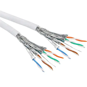 <span class=keywords><strong>สาย</strong></span>เคเบิลอินเทอร์เน็ต CAT6a UTP PVC ยาว100เมตร<span class=keywords><strong>สาย</strong></span>แพทช์ทองแดงเปลือยตัวเชื่อมต่อ RJ45<span class=keywords><strong>สาย</strong></span>แลน23AWG <span class=keywords><strong>สาย</strong></span>สื่อสาร - Product Image 4