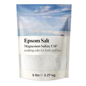 100% Pure Natural Vegan & Cruelty Free Relaxation des grains moyens Sulfate de magnésium <span class=keywords><strong>Sel</strong></span> d'<span class=keywords><strong>Epsom</strong></span> Bain de trempage <span class=keywords><strong>pour</strong></span> le bain et <span class=keywords><strong>les</strong></span> <span class=keywords><strong>pieds</strong></span> - Product Image 1