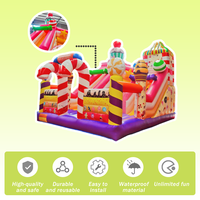 Bonbons Maison Rebond Gonflable avec Toboggan PVC Trampoline Gonflable Saut Château Gonflable Château Gonflable pour Enfants