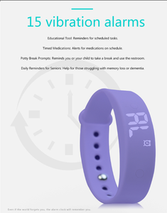 Reloj LED con Correa de Silicona Suave |   Reloj con Alarma de Vibración, Monitor de Sueño y Registro de Calorías - Product Image 3