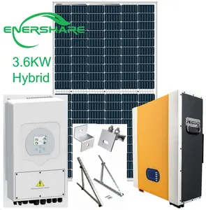 Kits 1000W Omvormer Op 50kw Hybrid 30kw Off Grid Power Solar 1kw Opslag Systeem 100kw Met Batterij