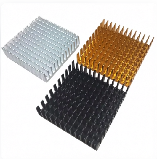 40*40*11mm Radiator Aluminum Heatsink Extruded Profile Heat Dissipation 40x40x11 mm for Electronic Chip Thermal Conductive Tap