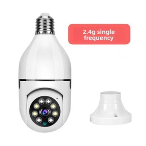 Không dây độ nét cao 360 độ toàn cảnh PTZ máy ảnh bóng đèn loại đèn đầu 5G tương thích CMOS đám mây tùy chọn lưu trữ dữ liệu - Product Image 5