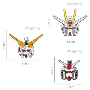 Broche Metálico con Diseño de Unicornio Irregular, Grabado y Pintado con Diseño de Anime Japonés, Mobile Suit RX-78 <span class=keywords><strong>Gundam</strong></span> - Product Image 3