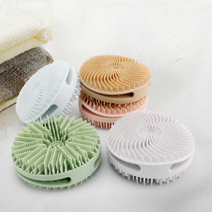 Double Sided Cyclone Design Silicone Shower Brush Soft Body Scrubber Exfoliating Massage <b>Bath</b> Brush for Deep Skin Cleansing - Product Image 4