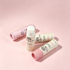 White Eco-Friendly <b>Biodegradable</b> Kraft Push up Paper Tube Custom Printing Cardboard Container for Solid Lip Butter Packaging - Product Image 3