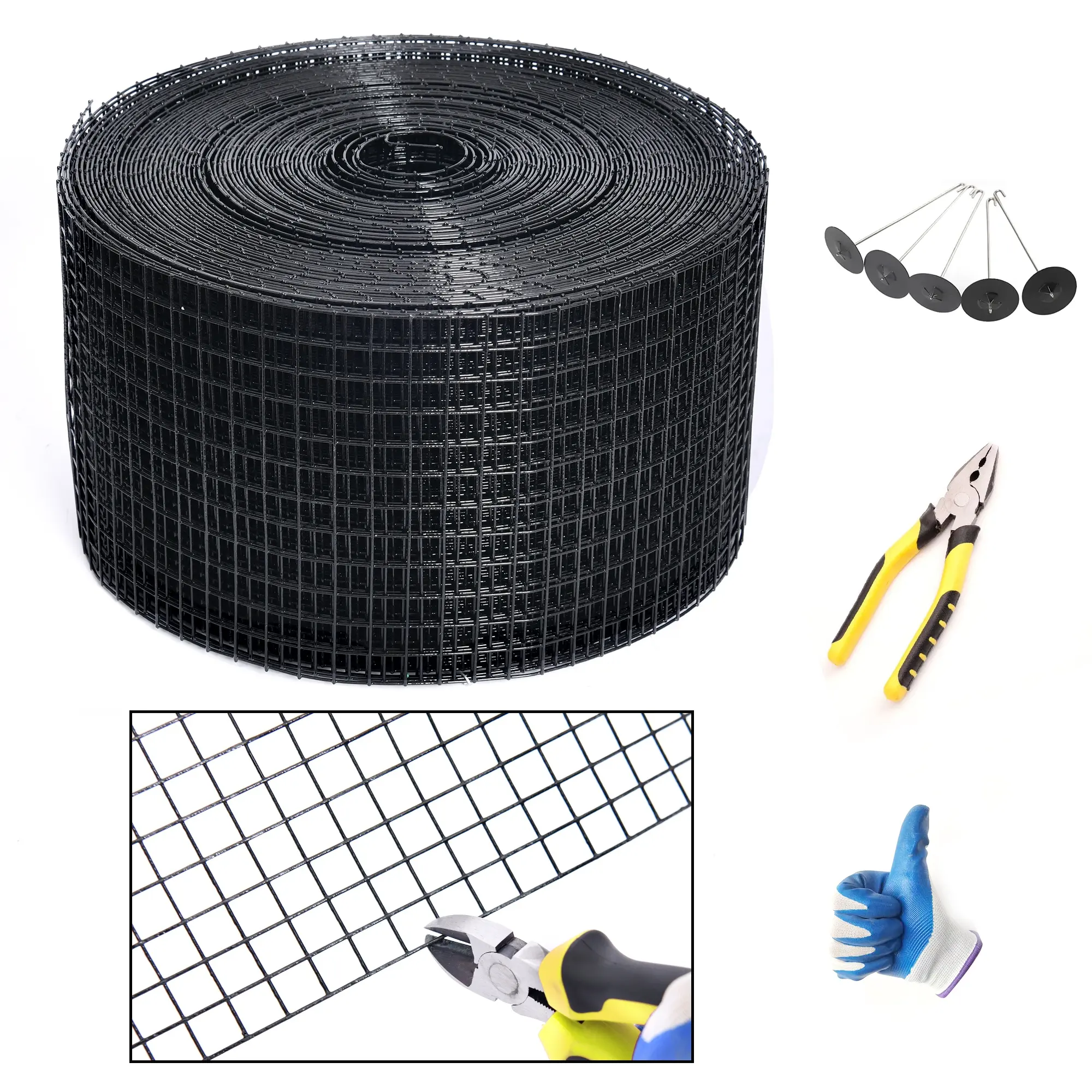 Zonnepaneel Vogel Blocker Mesh Critter Guard Mesh 6 "* 30M 1.5Mm Vogelblocker