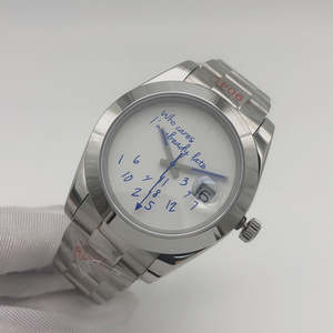 Reloj de Diseño Mecánico Automático de Lujo para Hombre, Resistente al Agua, de 36/39 mm, con la Frase 'Who Cares I AM Already Late' - Product Image 1