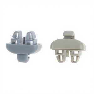 Clips para Parasol de Audi 4B0857562 4B0857563, Gris Beige, Plástico, Montaje en Techo, Fácil Instalación - Product Image 1