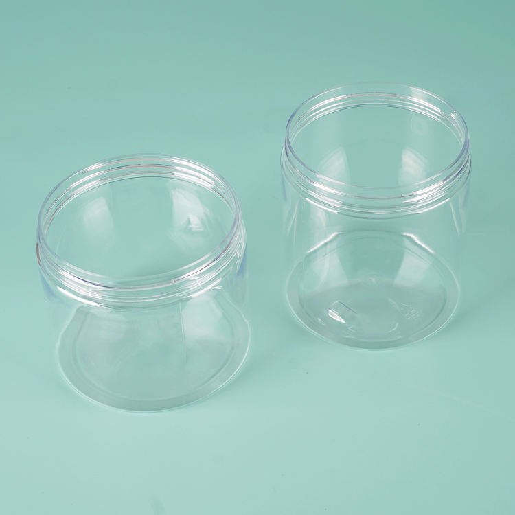 plastic jar with metal lid