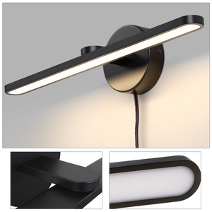 โคมไฟติดผนังอะลูมิเนียมสไตล์นอร์ดิกมินิมอล โมเดิร์น LED แถบยาว IP44 3000K แสงวอร์มไวท์ เหมาะสำหรับห้องนอน ข้างเตียง ห้องนั่งเล่น ฉากหลังทีวี - Product Image 1