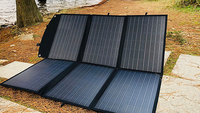 Vente flash : panneau solaire portable pliable pour la production d'énergie solaire, chargeur de panneau solaire, couverture solaire 100w 200w, panneau solaire portable pliable