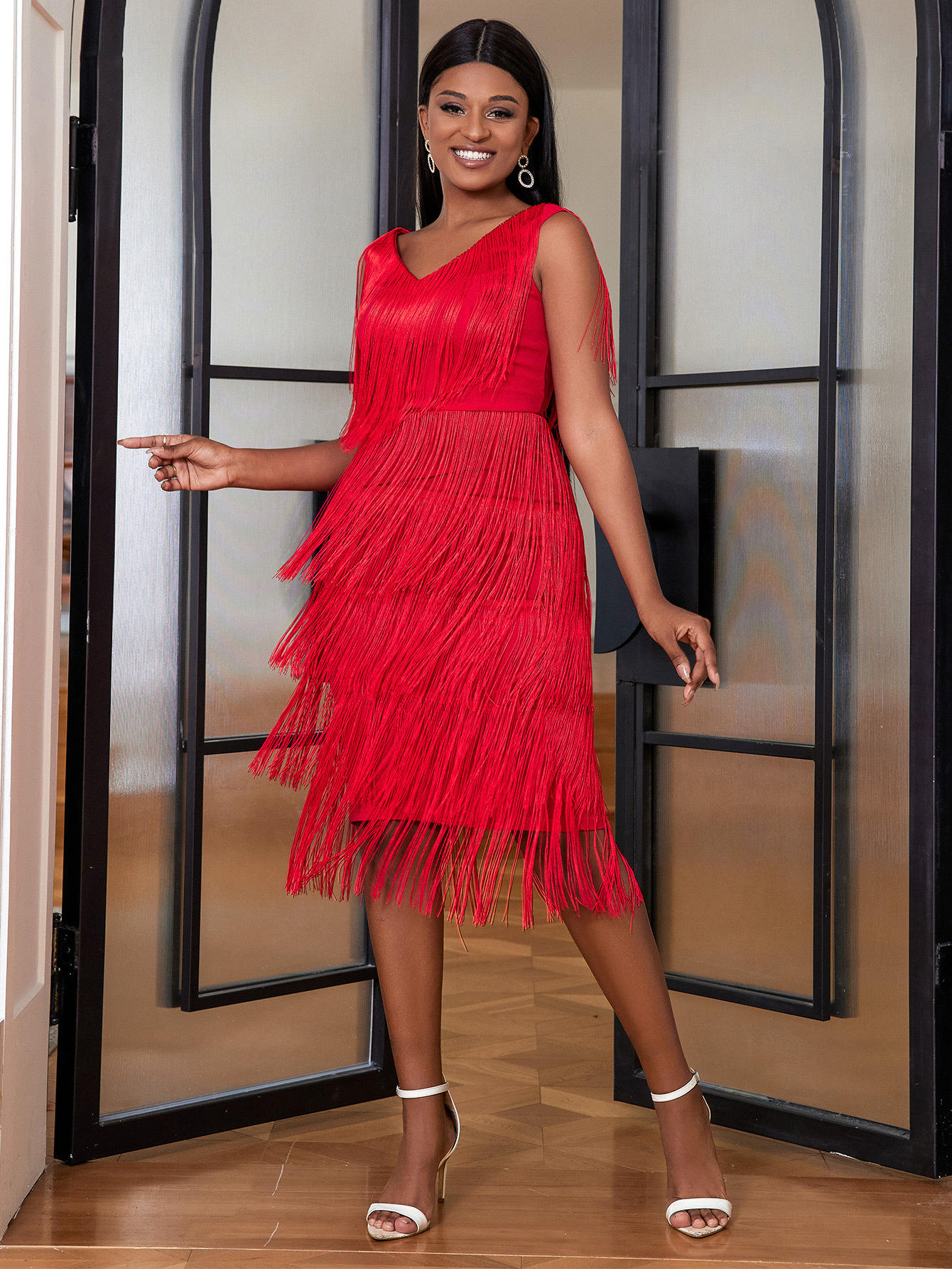 Shop Our Hot Selling Strappy Bandaged Dress Maxi Tassel Dress