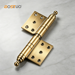 Charnière à billes en fer couleur <span class=keywords><strong>AC</strong></span> noir doré, 6 pouces, épaissie 4,0 mm, pour porte d'entrée en cuivre massif lourde - Product Image 1