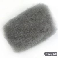 Cheveux humains brésiliens vierges bruts 100% naturels, couleur naturelle, afro crépus en vrac, double trame machine, 50g, pour tresses et dreadlocks, usage longue durée