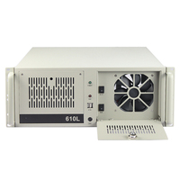 Hôte de contrôle industriel monté en rack 4U support de serveur à 7 emplacements carte mère ATX 610L avec châssis d'ordinateur industriel verrouillé