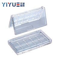 YIYUE Transparent Private Label Contour Case 10 puits En Plastique Vide Maquillage Fard À Paupières Palette Cas