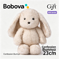 Peluche Lapin Brodé en Tissu Super Doux Bobova – Cadeau d'Anniversaire – Couette Douillette