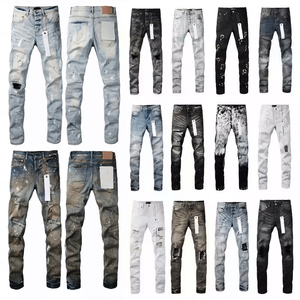 Fenfa 2026 1:1 <span class=keywords><strong>Jeans</strong></span> di Lusso di Alta Qualità, Marca Designer, <span class=keywords><strong>Jeans</strong></span> Hip Hop <span class=keywords><strong>Elasticizzati</strong></span> Strappati, Denim Streetwear da <span class=keywords><strong>Uomo</strong></span> - Product Image 1