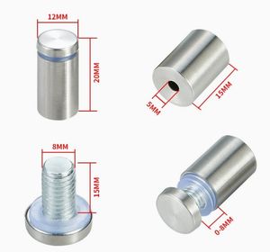 LeGood Entretoises en acier inoxydable 304 12mm Acrylique Décoration Signes Système de mesure métrique - Product Image 5