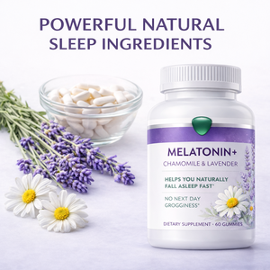 Gomitas de <span class=keywords><strong>Melatonina</strong></span> + Manzanilla y Lavanda OEM, Ayuda Natural para Dormir, Sin Resaca Matutina, 60 Unidades para Mujeres, Vida Útil de 24 Meses - Product Image 5
