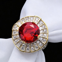 Perhiasan Bling untuk Peragaan Busana, Cincin Statement Perak Sterling 925 dengan Zirkon untuk Model & Acara Mewah