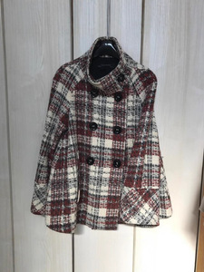 Veste à carreaux de style automne hiver 2025 <span class=keywords><strong>pour</strong></span> femmes européennes américaines manteau long à simple boutonnage veste épaissie - Product Image 4