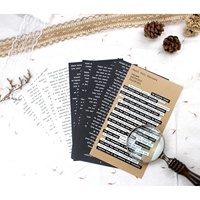 Étiquette d'autocollants de citation vintage pour Scrapbooking Junk Journaling Diy Art Crafts Collage Album Embellissement Autocollant personnalisé