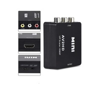 Convertidor Bajeal Mini AV2HD 1080P de AV a HD y RF para Proyector/STB con 1 Año de Garantía, 3 Entradas RCA, Empaque en Caja de Regalo