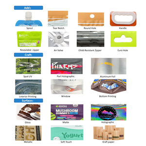 Buste Composite in <span class=keywords><strong>Mylar</strong></span> Piatte da 3,5g, Sacchetti Flessibili in Plastica per Alimenti, Buste Antiodore con Chiusura a Zip in Alluminio per Erbe - Product Image 6