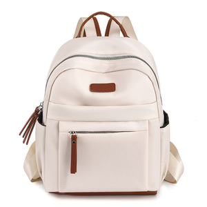 Mochila de tela Oxford de poliéster para mujer, nueva moda 2024, minimalista, informal, ligera, 20-35L, mochila escolar con hombro curvado - Product Image 5