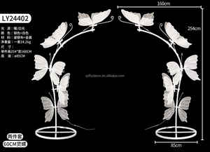 Nueva llegada de accesorios de boda mariposa eléctrica arco de luz fiesta Eventos Decoración colgante Led alas de mariposa para la decoración del techo de la boda - Product Image 2