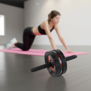Roue simple noire de 18 cm pour roue AB Roller - Product Image 2