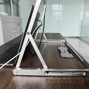 Nouveaux moniteurs portables quadruples 2026 pour ordinateur portable 15,6 pouces – Idéaux pour les petites réunions, configuration à un seul câble, support ergonomique réglable - Product Image 6