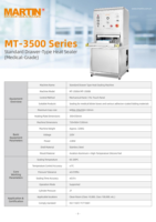 Scelleuse thermique médicale de type tiroir standard série MT-3500 pour barquettes blister médicales