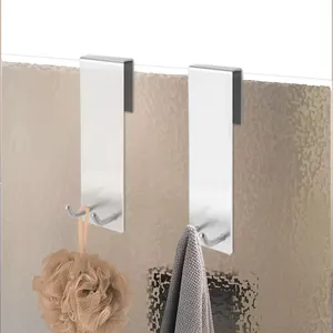 kait penahan dinding kaca Suppliers-Kait Pintu Baja Tahan Karat untuk Kamar Mandi, Kait Pintu Kaca Tanpa Bor Dipasang