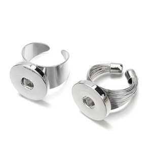 G4615 ขายส่งห่วงเปิดแบบกดทำจากโลหะผสม ขนาด 18 มม. สำหรับงาน DIY เครื่องประดับ - Product Image 3