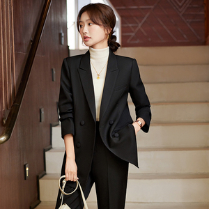 Nouvelle veste de mode pour femmes, hauts à revers, <span class=keywords><strong>blazer</strong></span> de <span class=keywords><strong>luxe</strong></span> à boutons, veste de costume élégante grande taille pour femmes - Product Image 3